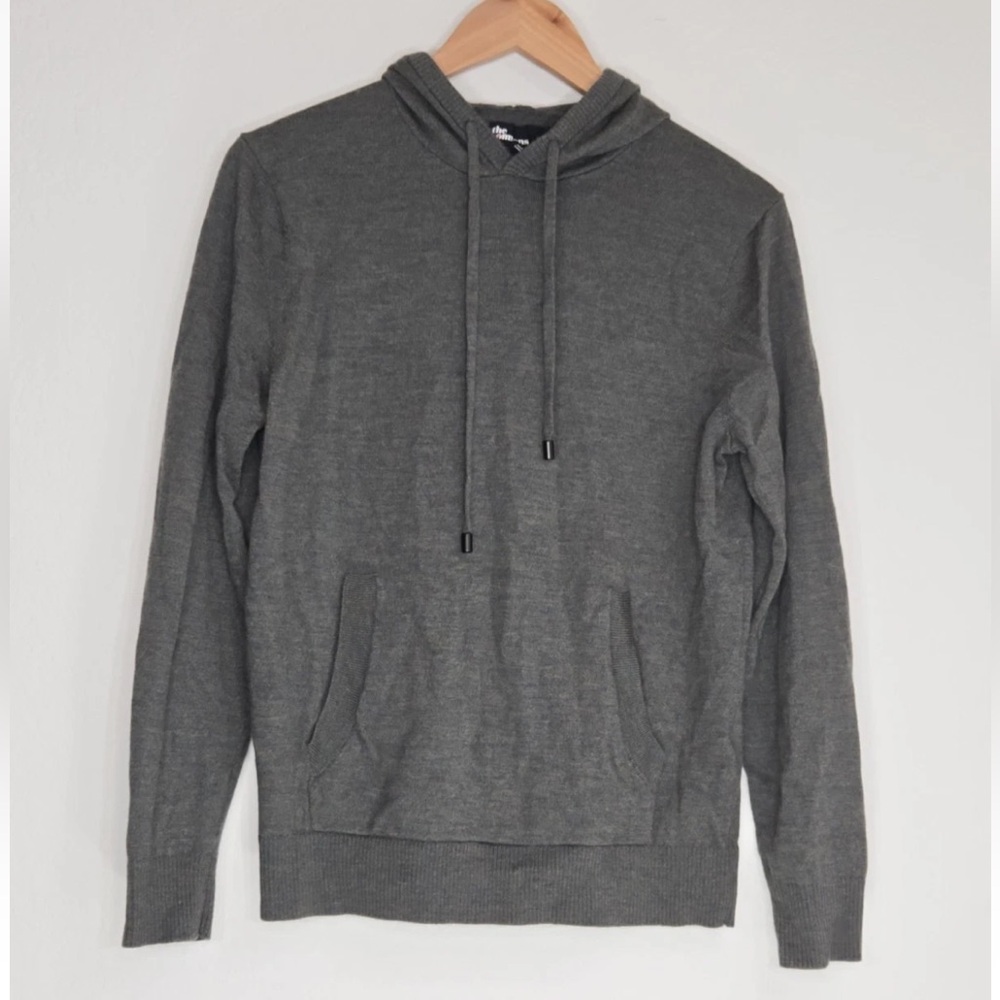 The Commons Brosnan Hoodie 100% Merino Wool Green Size M Mens